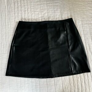 Vegan Leather Skirt